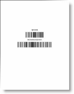 Sample barcoded personnel file cover page