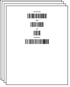 example of bar code containing email address for batch processing