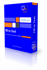 Software box of Tiff to Text Batch OCR Processing 